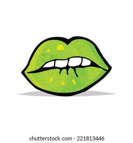 cartoon halloween lips