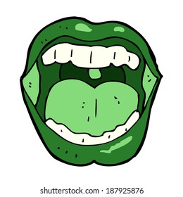 cartoon halloween mouth