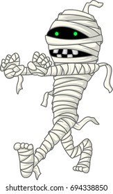 Cartoon Halloween mummy