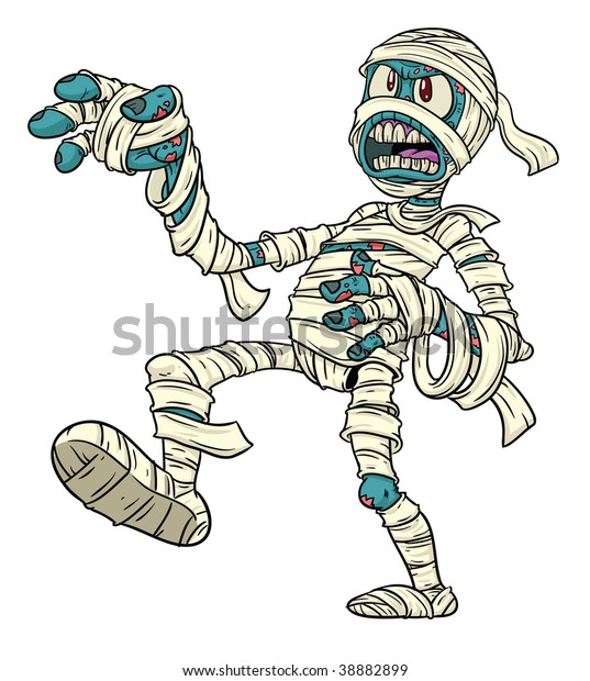 Cartoon Halloween Mummy Stock Vector Royalty Free 38882899