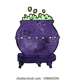 cartoon halloween pot
