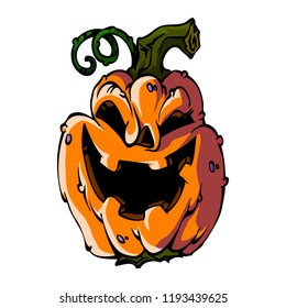 Cartoon Halloween pumpkin