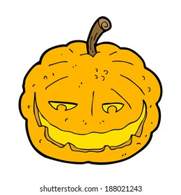 calabaza de halloween con dibujos animados