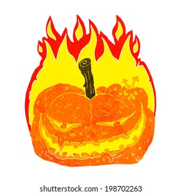 calabaza de halloween con dibujos animados