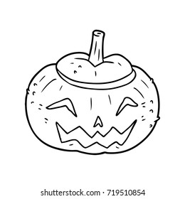 cartoon halloween pumpkin