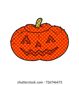 cartoon halloween pumpkin