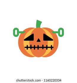 Cartoon Halloween Pumpkins,Vector,Illustration.