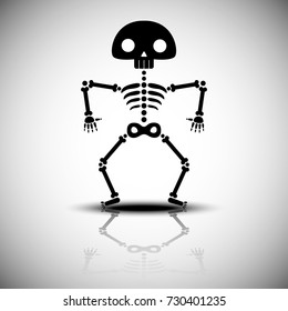 cartoon halloween skeleton