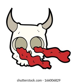 cartoon halloween skull