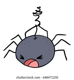 cartoon halloween spider