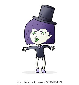 cartoon halloween vampire girl
