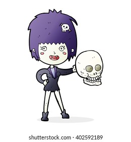cartoon halloween vampire girl