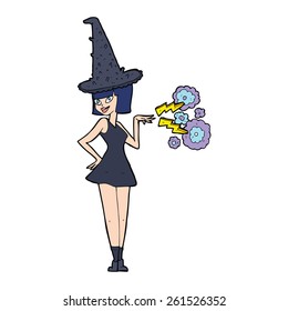 cartoon halloween witch