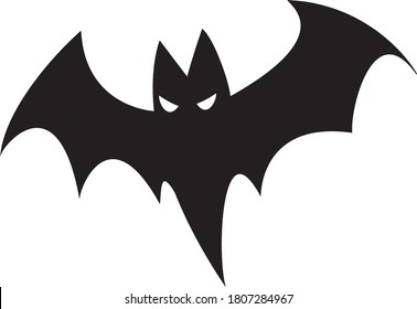 Cartoon Halloweens Bat Bat Shadow Drawing Stock Vector (Royalty Free