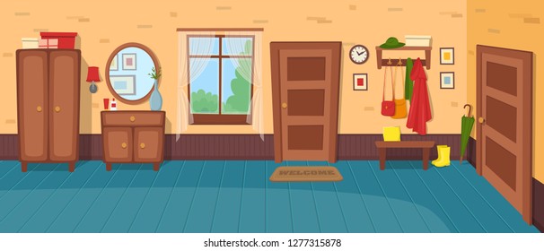 Inside House Cartoon Background - Kinderzimmer Ideen