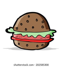 cartoon hamburger