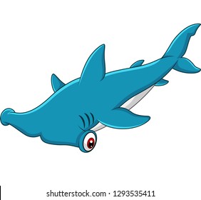 Cartoon hammerhead shark