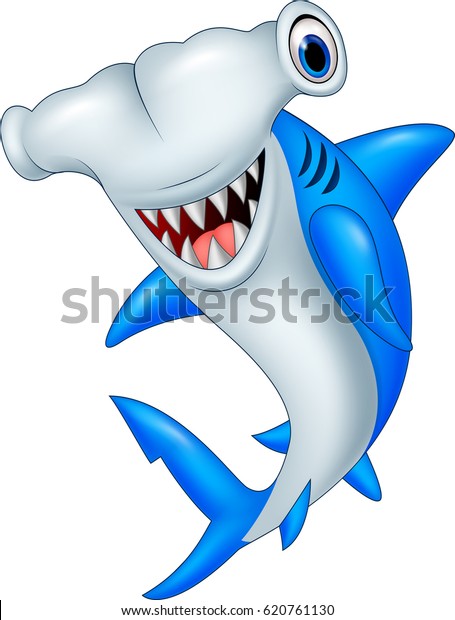 Cartoon hammerhead shark