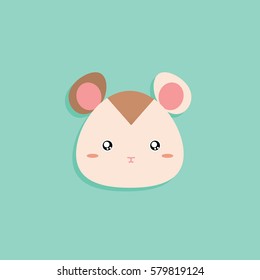 Cartoon hamster face