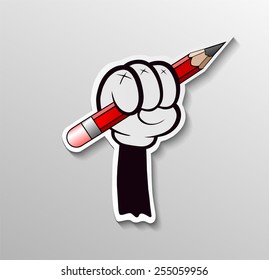 Cartoon hand