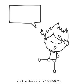 cartoon hand drawing back to school
