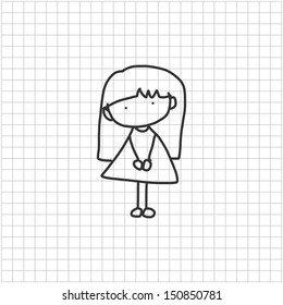 cartoon hand drawing back to school