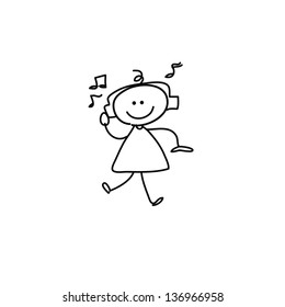 cartoon hand drawing imagination and creativity