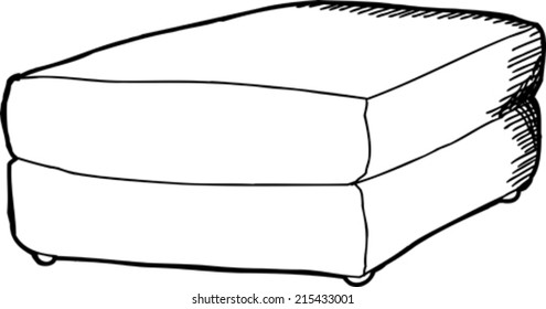 Cartoon hand drawn foot