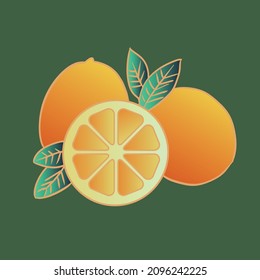 Cartoon hand drawn fruit lemon illustration design


