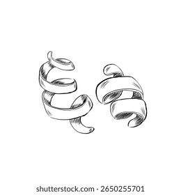 Desenho animado mão desenhado cascas de limão, ideal para embalagem culinária, ilustrações de receitas, rótulos de produtos cosméticos e materiais educativos. Desenho para design fresco, orgânico ou com temática de raspa