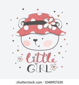 cartoon hand drawn vector illustration. Can be used for baby t-shirt print, fashion print design, kids wear, baby shower celebration greeting and invitation card.