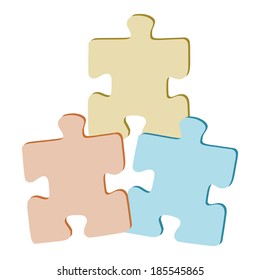cartoon, hand drawn, vector, sketch, illustration of puzzles