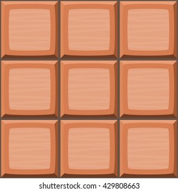 Cartoon hand drown orange seamless decorative tiles texture. Vector illustration