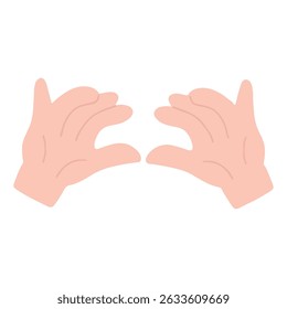 Ilustração de design de emojis de mão de desenho animado