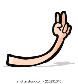Cartoon-Handgeste