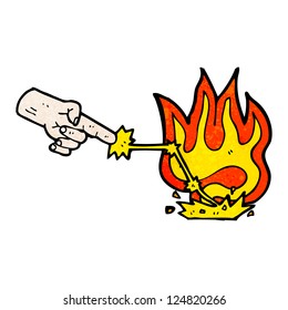cartoon hand of god