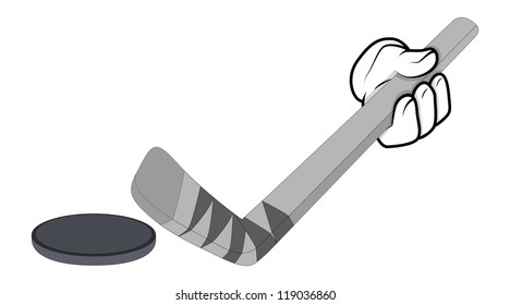 Cartoon Hand - Golf - Vector Illustration