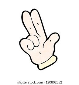 mano de caricatura en forma de pistola