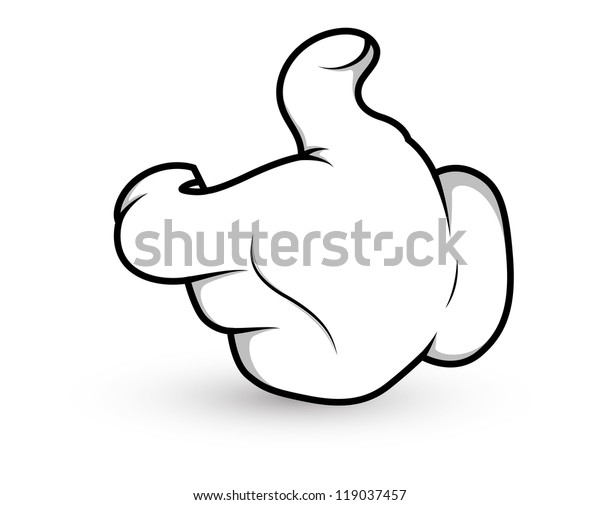 Cartoon Hand Pull Vector Illustration Stock Vector (Royalty Free) 119037457