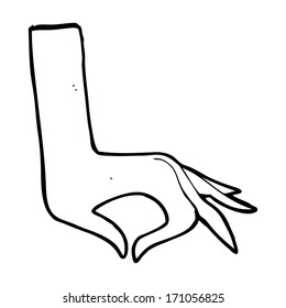 cartoon hand symbol