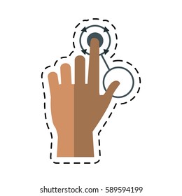 cartoon hand touch game vr design