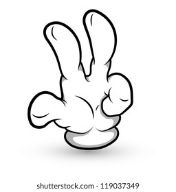 Cartoon Hand Gesture No Sign Finger Stock Vector (Royalty Free) 1152905765