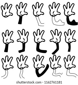 cartoon hand vector illustration