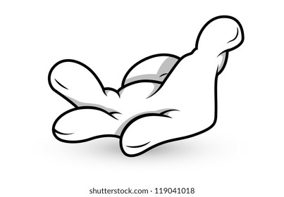 Cartoon Hand - Vector Illustration