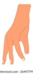 Cartoon hand walking with fingers on a white background, illustrating themes of communication, movement, and playful interaction in a vibrant and inviting manner