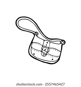 Cartoon of handbag icon illustration