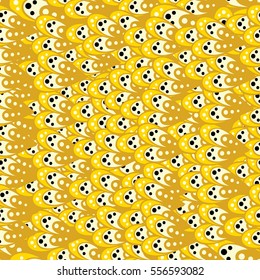 Cartoon hand-drawn doodles.Seamless pattern. Colorful detailed, with lots of objects vector background