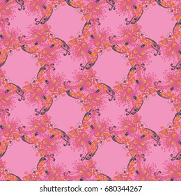 Cartoon handdrawn handmade doodles seamless pattern. Colorful detailed with lot objects backdrop. Seamless abstract hand-drawn waves pattern, wavy background. Zentangle inspired art