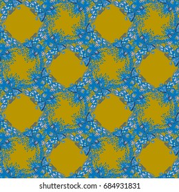 Cartoon handdrawn handmade doodles seamless pattern. Colorful detailed with lot objects backdrop. Seamless abstract hand-drawn waves pattern, wavy background. Zentangle inspired art