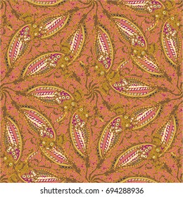 Cartoon handdrawn handmade doodles seamless pattern. Colorful detailed with lot objects backdrop. Seamless abstract hand-drawn waves pattern, wavy background. Zentangle inspired art